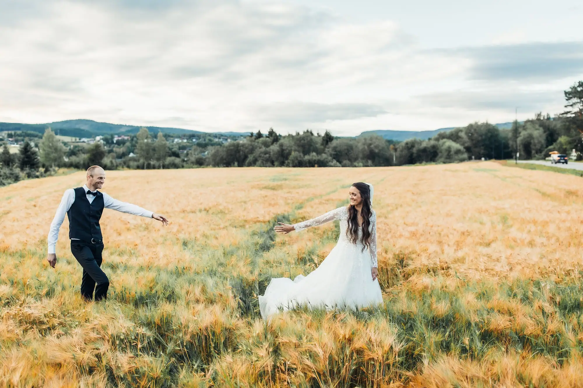 Øyeblikk fra en bryllupsdag, fotografert av Marte Bjørgum