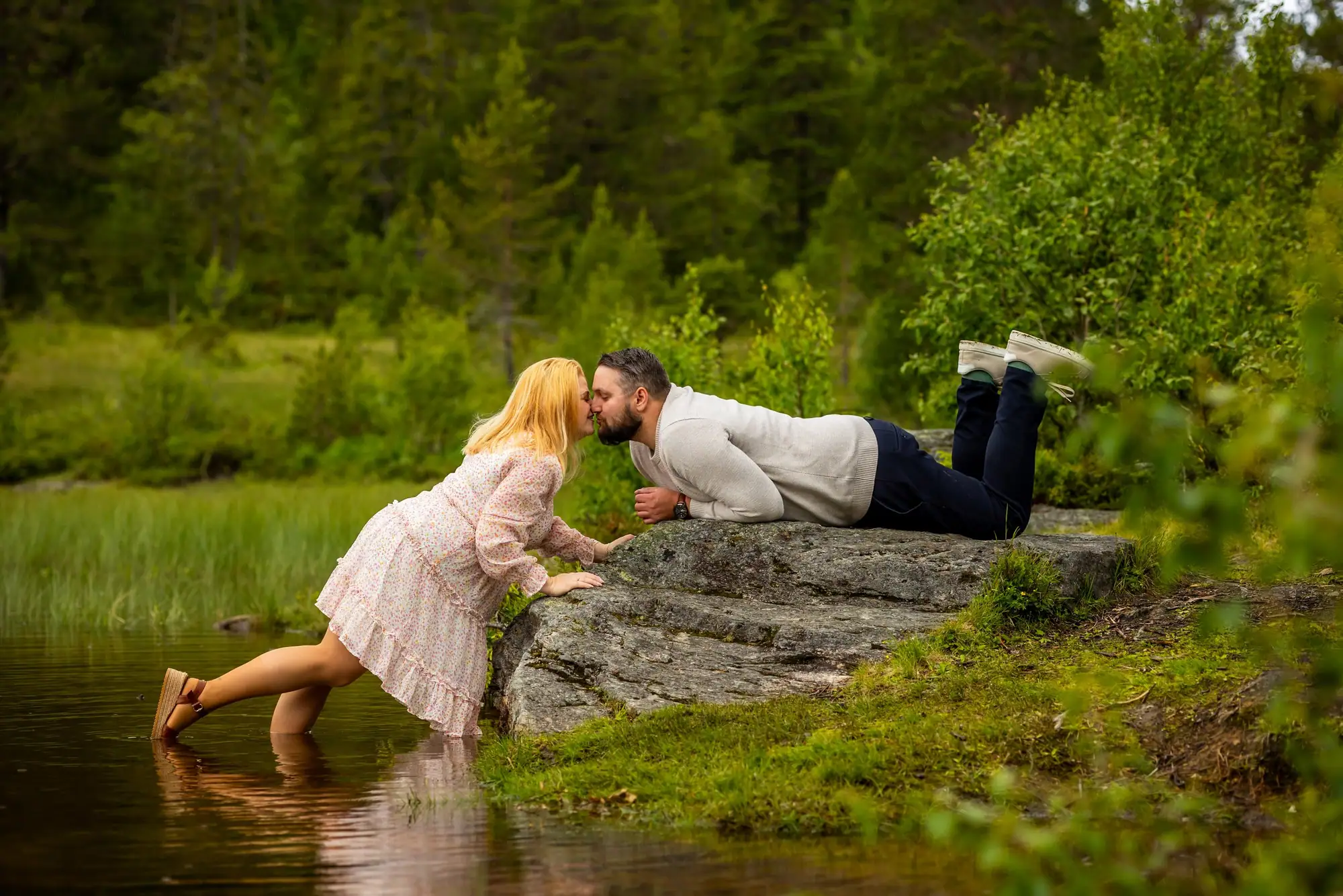 Bilde fra forlovelsesfotografering med Marte Bjørgum